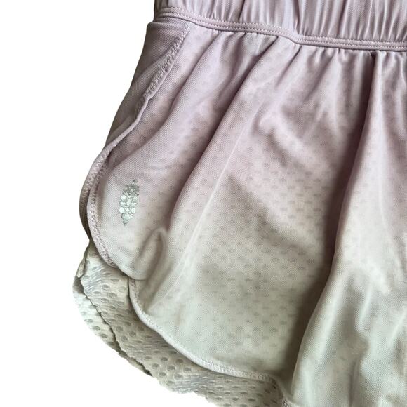Free People Movement FP Rise With The Sun Purple Ombre Layered Mesh Shorts Sz XS - Picture 8 of 13